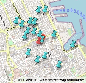 Mappa Via C. Ramondetti Fileti, 90133 Palermo PA, Italia (0.496)