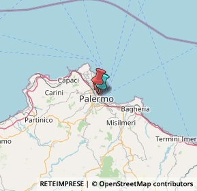 Mappa Via C. Ramondetti Fileti, 90133 Palermo PA, Italia (50.75)