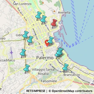 Mappa Piazzale Ungheria, 90141 Palermo PA, Italia (2.165)