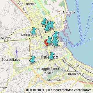 Mappa Via Filippo Juvara, 90138 Palermo PA, Italia (1.38727)