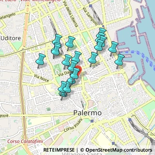 Mappa Cortile Barcellona, 90138 Palermo PA, Italia (0.827)