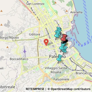 Mappa Via Francesco Maria Maggio, 90145 Palermo PA, Italia (1.697)