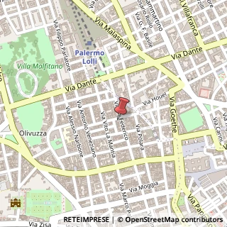 Mappa Via Re Federico, 47, 90138 Palermo, Palermo (Sicilia)