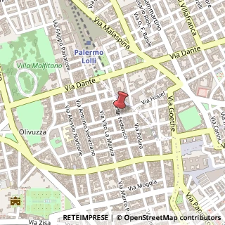 Mappa Via Re Federico, 37, 90138 Palermo, Palermo (Sicilia)