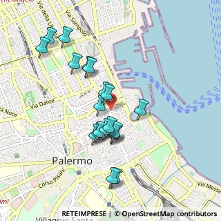 Mappa Via Antonio Gagini, 90133 Palermo PA, Italia (0.9595)