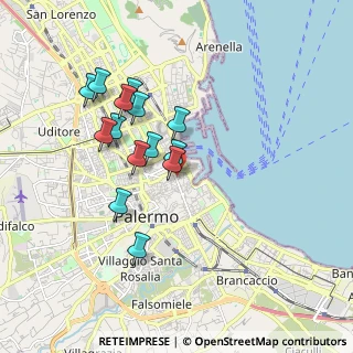 Mappa Via Antonio Gagini, 90133 Palermo PA, Italia (1.78286)