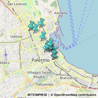 Mappa Via Antonio Gagini, 90133 Palermo PA, Italia (1.11357)