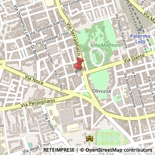 Mappa Via Francesco Padovani, 4, 90145 Palermo, Palermo (Sicilia)