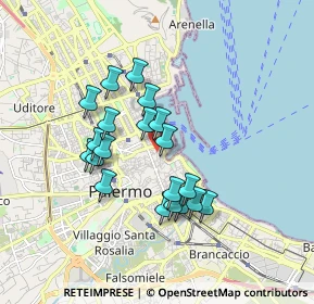 Mappa Via Sant'Alessandro, 90133 Palermo PA, Italia (1.652)