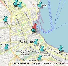 Mappa Via Squarcialupo, 90133 Palermo PA, Italia (3.21789)