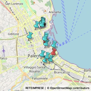 Mappa Via Sant'Alessandro, 90133 Palermo PA, Italia (1.62)
