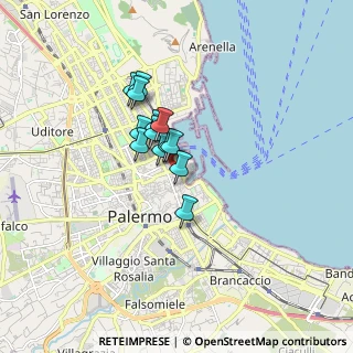 Mappa Via Sant'Alessandro, 90133 Palermo PA, Italia (1.20462)