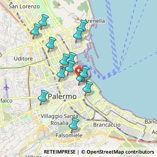 Mappa Via Sant'Alessandro, 90133 Palermo PA, Italia (1.91429)
