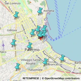 Mappa Via Sant'Alessandro, 90133 Palermo PA, Italia (2.11462)