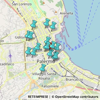 Mappa Via Gioacchino Vaglica, 90141 Palermo PA, Italia (1.44647)
