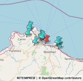 Mappa P.za Capitaneria di Porto, 90133 Palermo PA, Italia (8.3375)