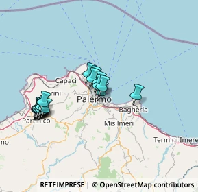 Mappa P.za Capitaneria di Porto, 90133 Palermo PA, Italia (15.5225)