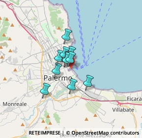 Mappa P.za Capitaneria di Porto, 90133 Palermo PA, Italia (2.08727)