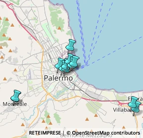 Mappa P.za Capitaneria di Porto, 90133 Palermo PA, Italia (3.68083)