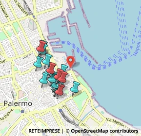 Mappa P.za Capitaneria di Porto, 90133 Palermo PA, Italia (0.8795)