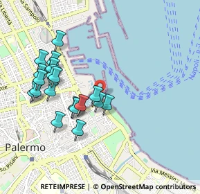 Mappa P.za Capitaneria di Porto, 90133 Palermo PA, Italia (1.056)