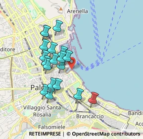 Mappa P.za Capitaneria di Porto, 90133 Palermo PA, Italia (1.76105)