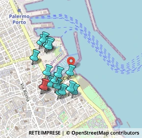 Mappa P.za Capitaneria di Porto, 90133 Palermo PA, Italia (0.4725)