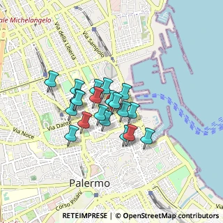 Mappa Via R, 90139 Palermo PA, Italia (0.6445)