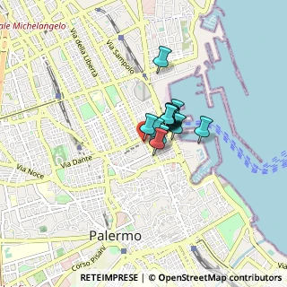 Mappa Via R, 90139 Palermo PA, Italia (0.43786)