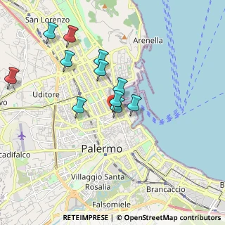 Mappa Via R, 90139 Palermo PA, Italia (1.92091)