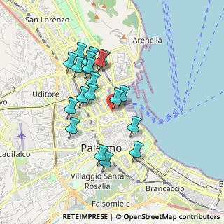 Mappa Via R, 90139 Palermo PA, Italia (1.785)