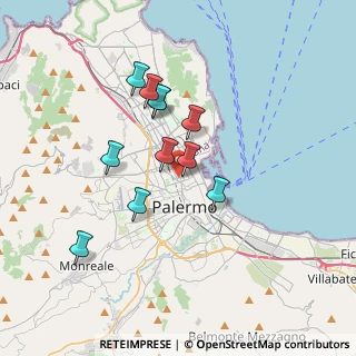 Mappa Via Guglielmo Marconi, 90141 Palermo PA, Italia (3.31091)