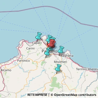 Mappa Via Guglielmo Marconi, 90141 Palermo PA, Italia (5.60455)