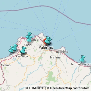Mappa Via Guglielmo Marconi, 90141 Palermo PA, Italia (17.54091)