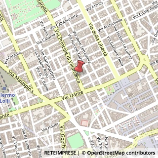 Mappa Via Principe di Villafranca, 33, 90100 Palermo, Palermo (Sicilia)