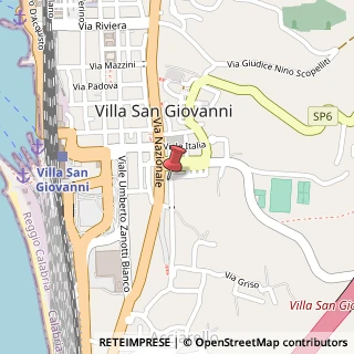 Mappa Via Umberto I, 61, 89018 Villa San Giovanni, Reggio di Calabria (Calabria)