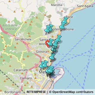 Mappa Via Leonardo Sciascia, 98168 Messina ME, Italia (1.8555)