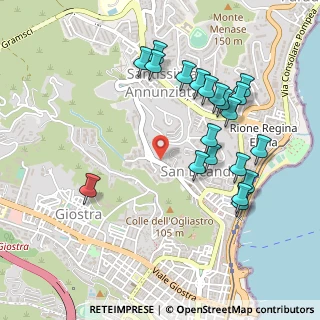 Mappa Via Leonardo Sciascia, 98168 Messina ME, Italia (0.576)