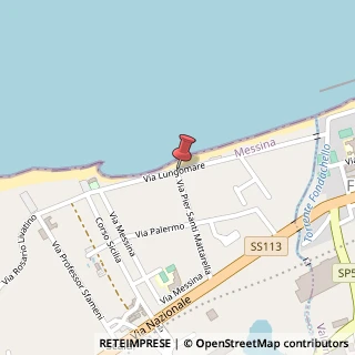 Mappa Via Lungomare, 98040 Torregrotta ME, Italia, 98040 Torregrotta, Messina (Sicilia)