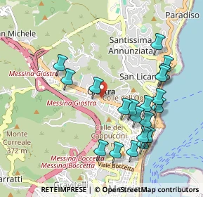 Mappa Via Monte Abetone, 98121 Messina ME, Italia (1.1365)