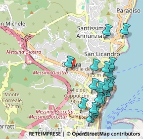 Mappa Via S. Bernardo, 98121 Messina ME, Italia (1.2725)