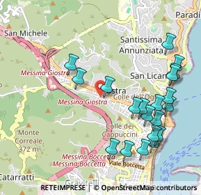 Mappa Vico Lusitano, 98121 Messina ME, Italia (1.271)