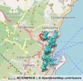 Mappa Vico Lusitano, 98121 Messina ME, Italia (1.79267)