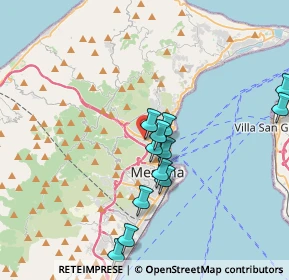 Mappa Vico Lusitano, 98121 Messina ME, Italia (3.99667)