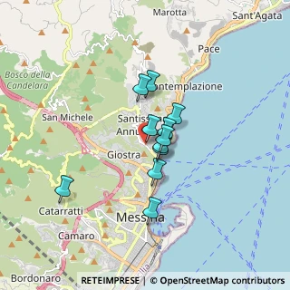 Mappa Via Torrente San Licandro, 98168 Messina ME, Italia (1.27364)