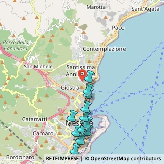 Mappa Via Torrente San Licandro, 98168 Messina ME, Italia (2.635)