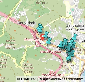 Mappa Via Canope, 98152 Messina ME, Italia (1.1555)