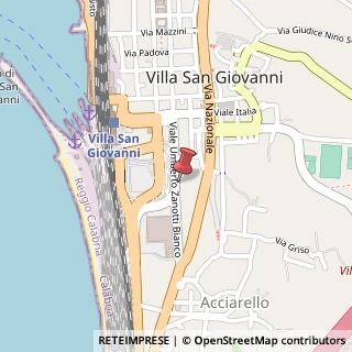 Mappa Via Ammiraglio Curzon, 11, 89018 Villa San Giovanni, Reggio di Calabria (Calabria)