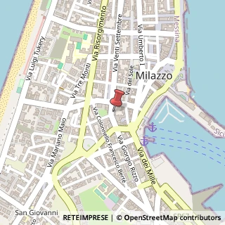 Mappa Via Giorgio Rizzo, 25, 98057 Messina, Messina (Sicilia)