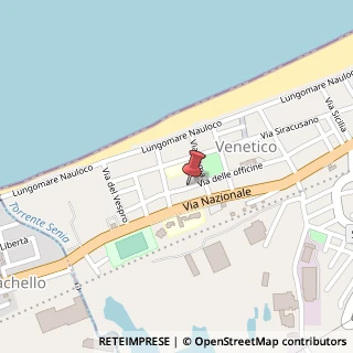 Mappa Via delle Officine, 98040 Venetico Marina ME, Italia, 98040 Venetico, Messina (Sicilia)